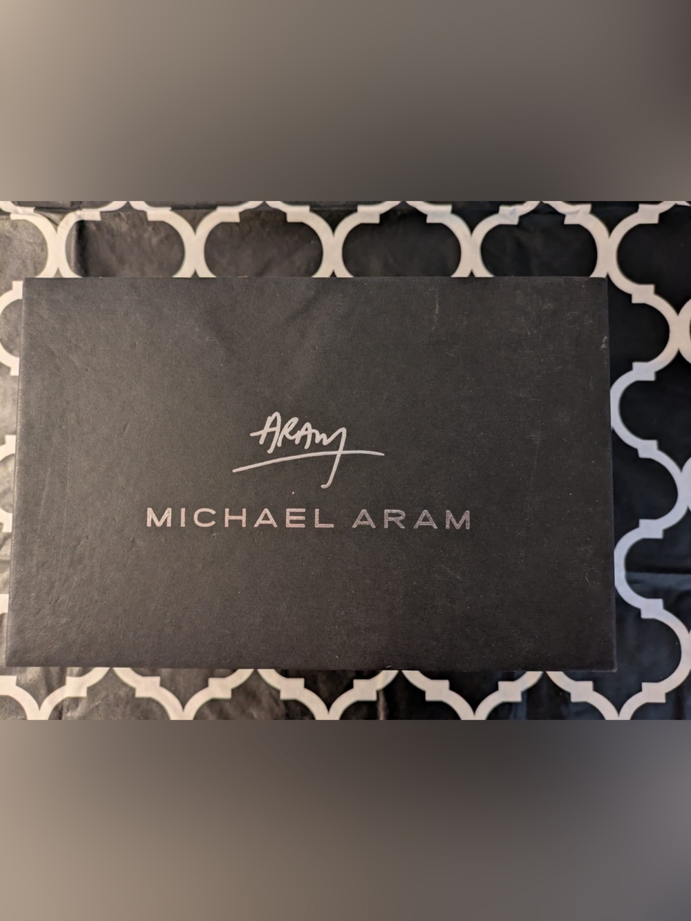 Box only! Michael Aram box for calla Lilly medium vase
